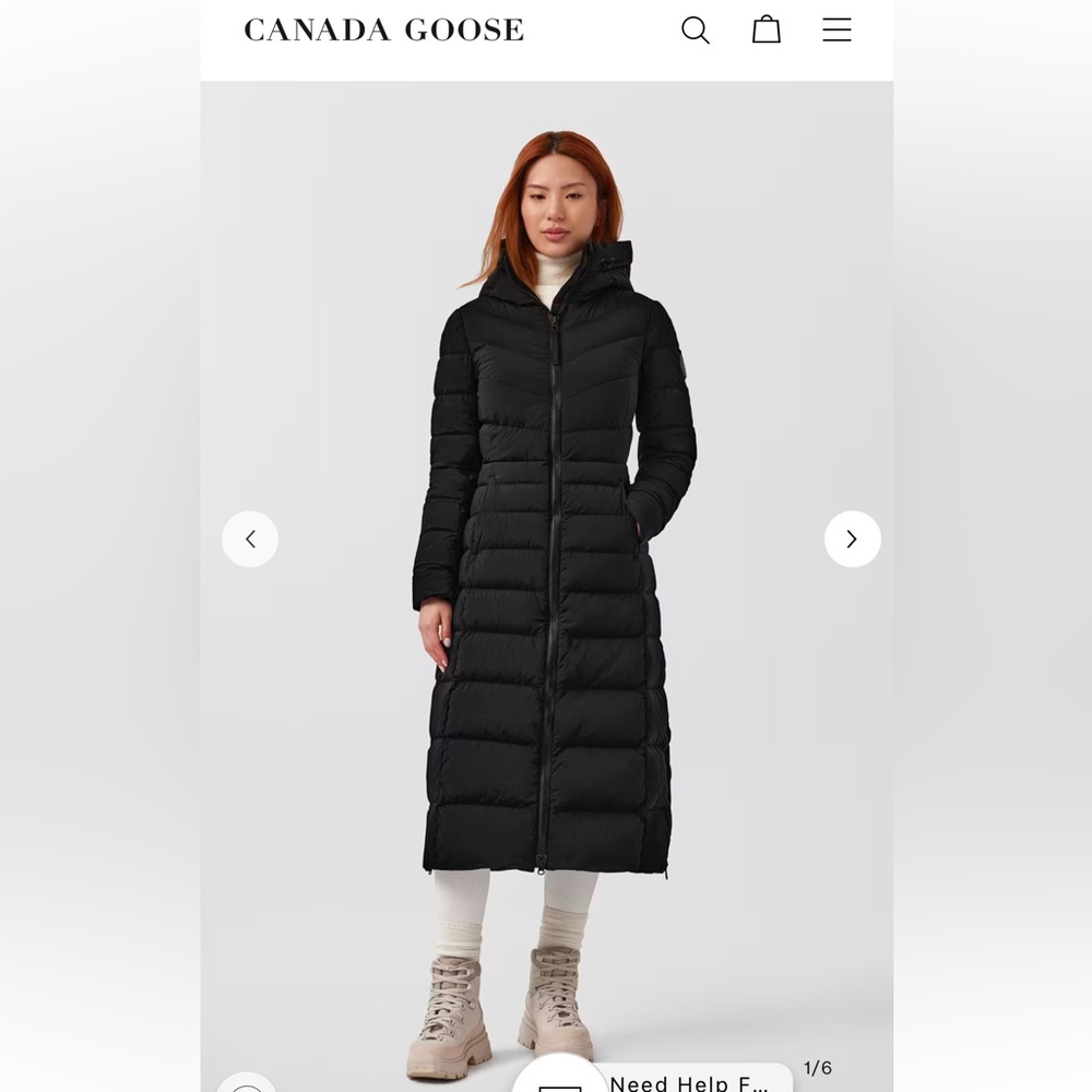 Canada Goose Clair Long coat - black, large